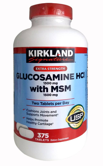 Glucosamine HCL 1500mg Kirkland With MSM 1500mg